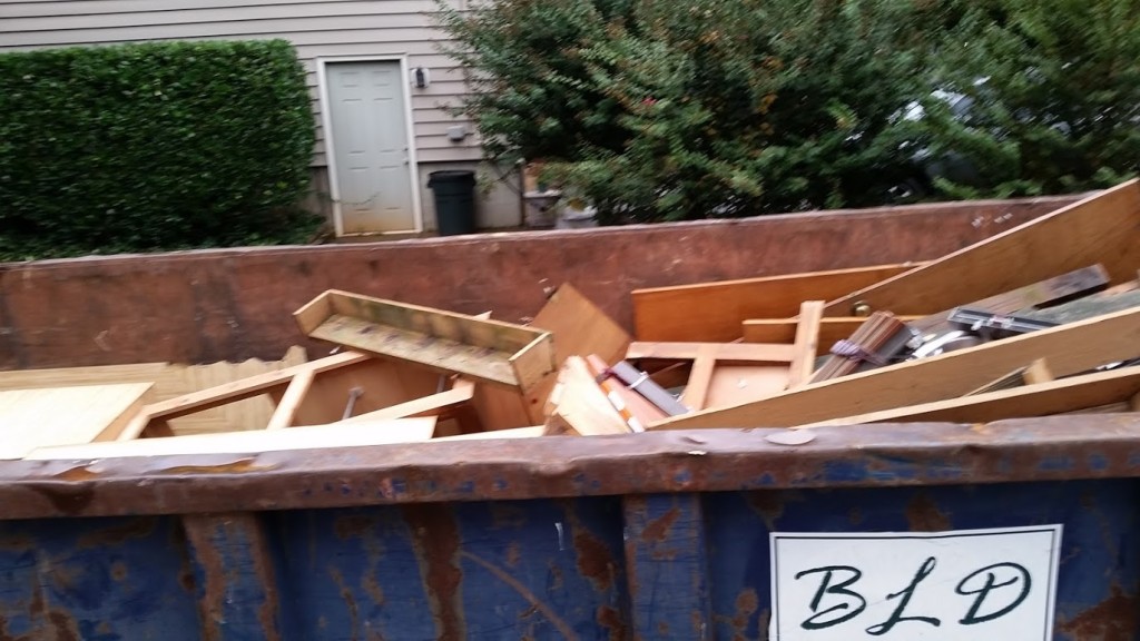 First dumpster filling up quickly